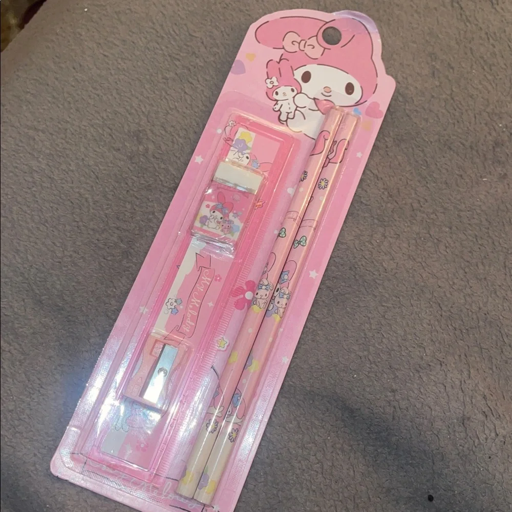 Hello Kitty Bundle Pink and Red Kids Socks & Stationery Set nwt